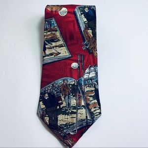 Claybrooke Vintage Golfer Pure Silk Tie